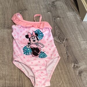 Disney Minnie Mouse Pink Kids Swim One Piece